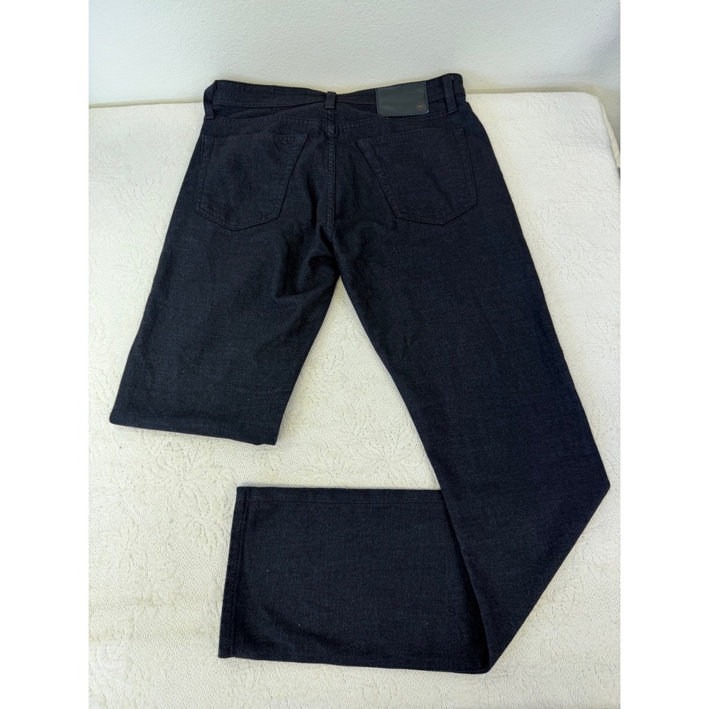 AG Adriano Goldschmied Everett Slim Straight Jeans Black 30x34 Soft Stretch